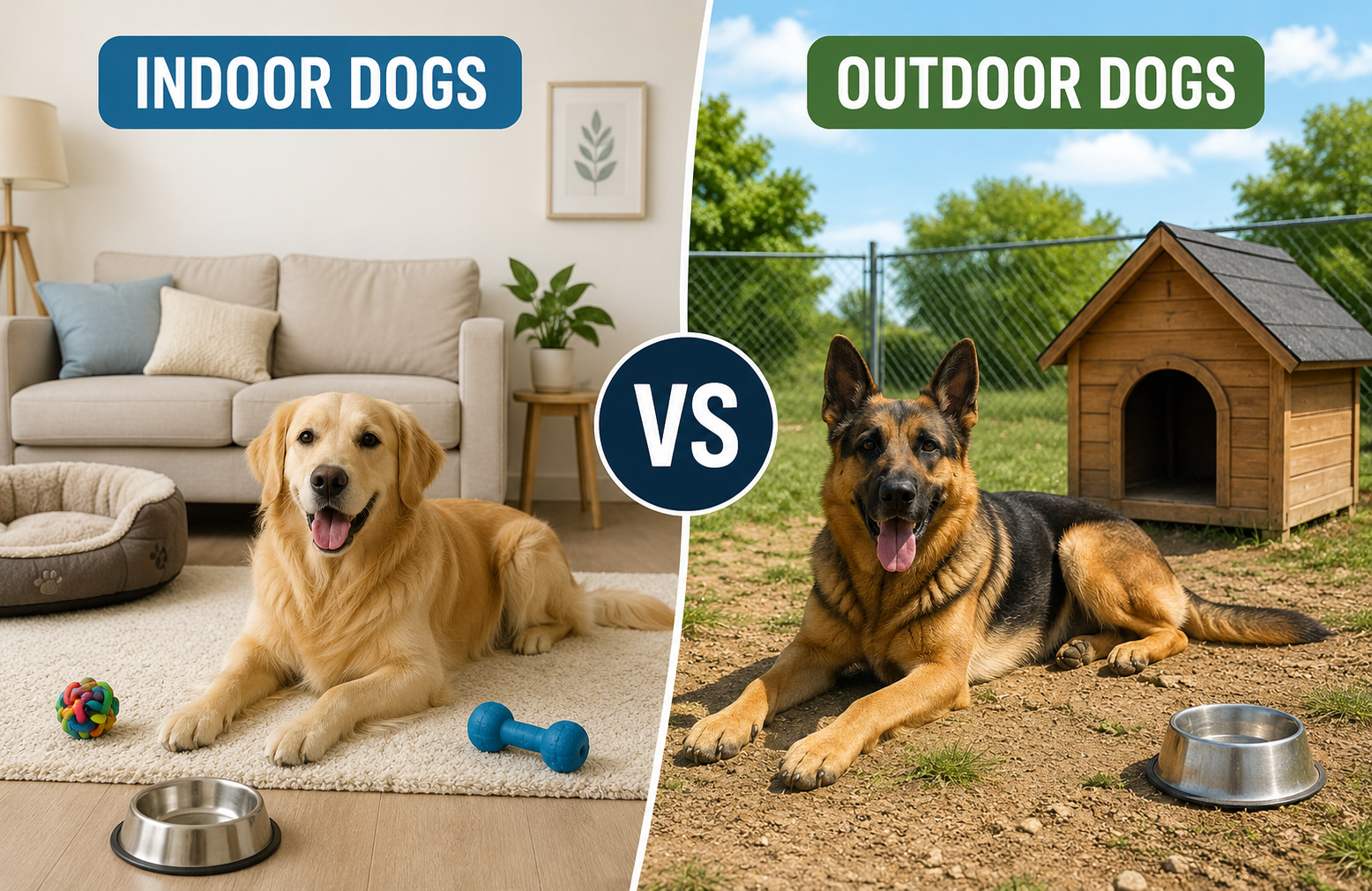 Indoor vs Outdoor Dogs